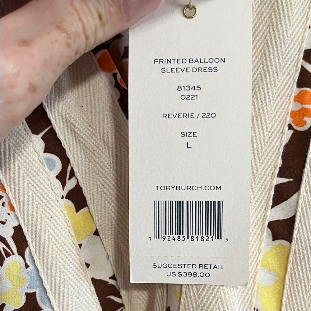 Tory Burch Printed Balloon Sleeve Floral Maxi Dress - Picture 7 of 7